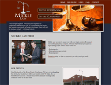 Tablet Screenshot of micklelaw.com